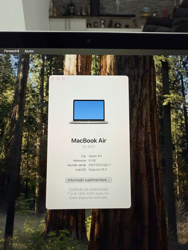 Apple Macbook Air 13” ( M1 ) 8GB RAM / 256GB • ca NOU • 26 cicluri •