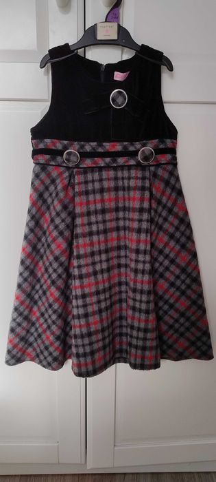 Официална детска коледна рокля, размер 7 г