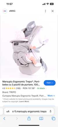 Marsupiu ergonomic Trepo