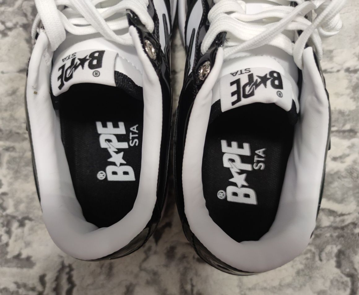 Bape Sta Low, Black/White, 39 EUR