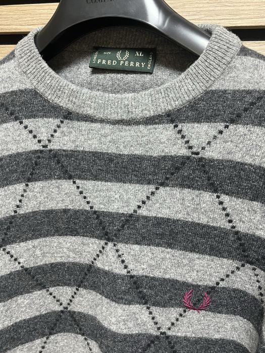 Fred Perry : Made in England - Wool Jumper -Вълна размер ХЛ / Оригинал