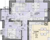 Двустаен апартамент в Смирненски 333-11644