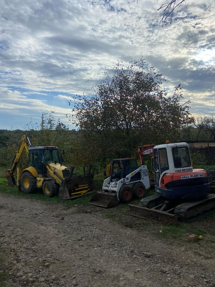 Miniexcavator 3.5T/5T Buldoexcavator Remorci Auto Transport Basculabil