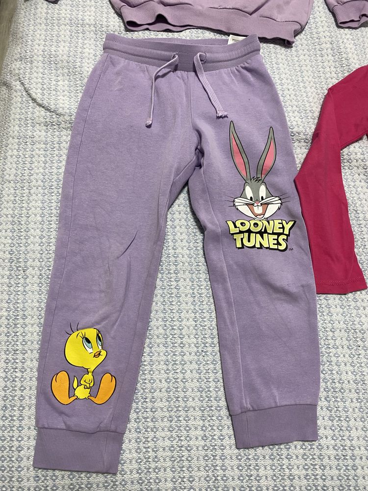 НМ Блузи за момиче, анцуг Looney Tunes, размер 4-6г, 116см