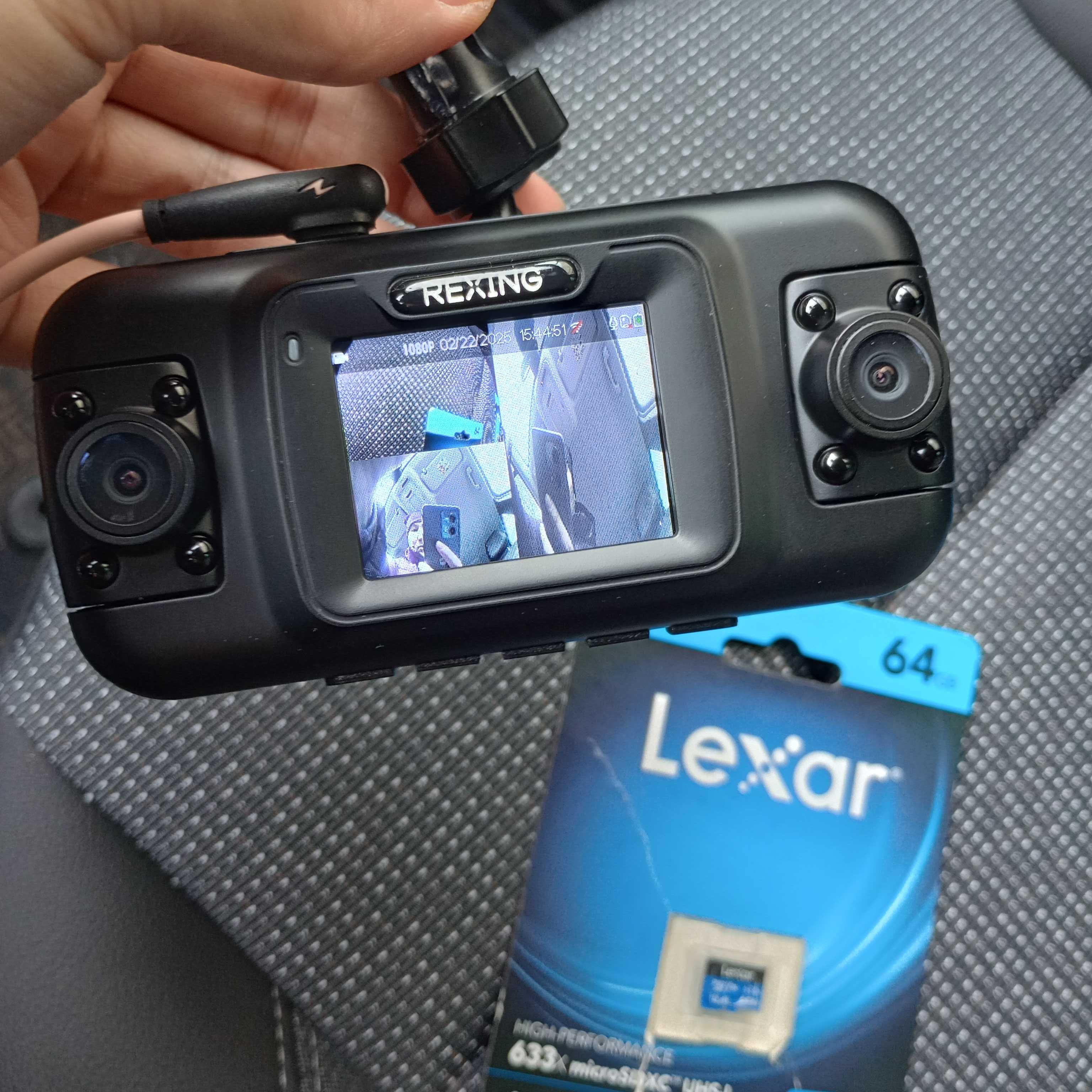 3 камеры Full HD видеорегистратор Wi-Fi GPS 360 Приложени Андроид США