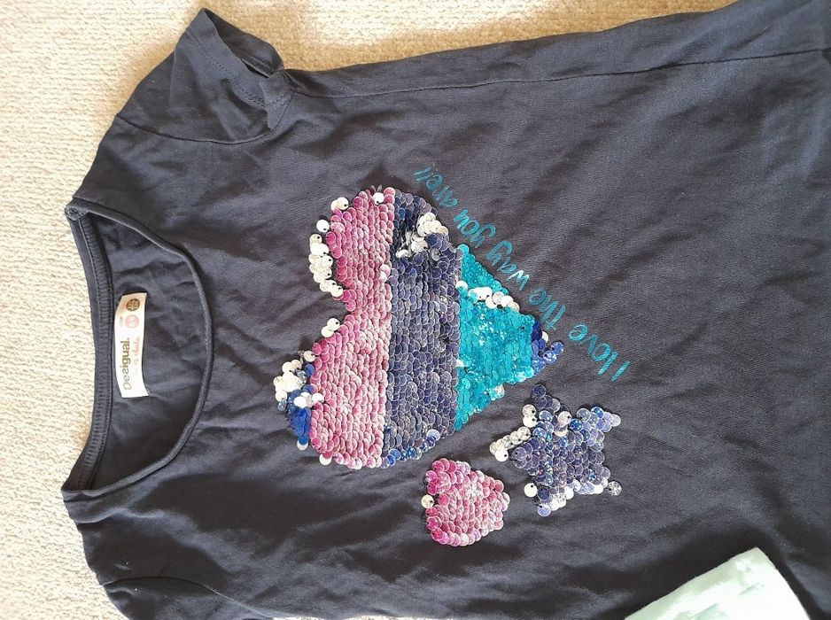 tricou tricouri fata fete h&m next desigual 4 5 6 ani, marime 110 116