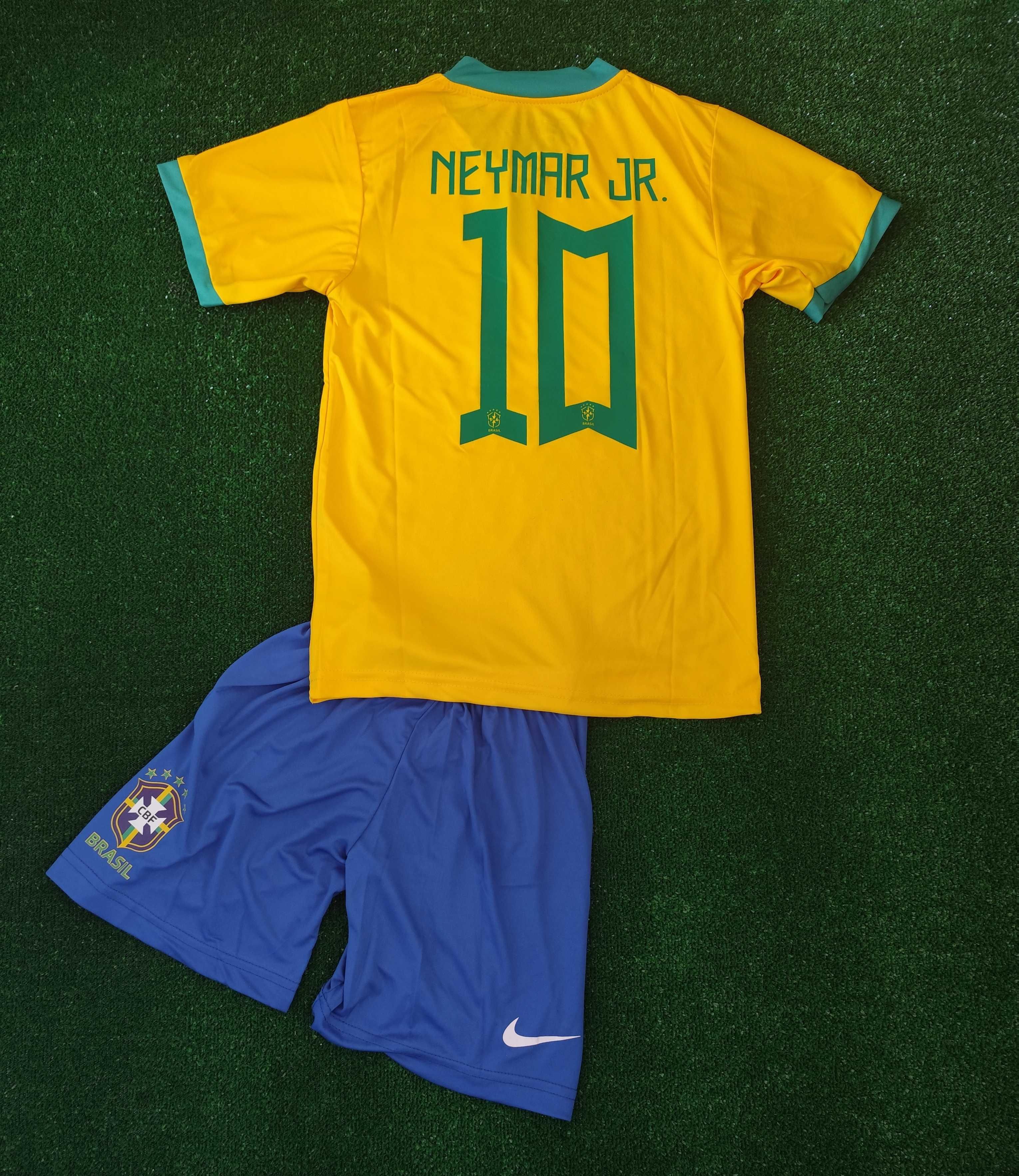 Мъжки детски екип Бразилия Neymar детска мъжка фланелка nike