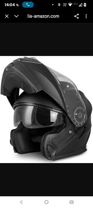 Модулна каска VINZ Santos със слънцезащитен сенник | Одобрена по ECE 2