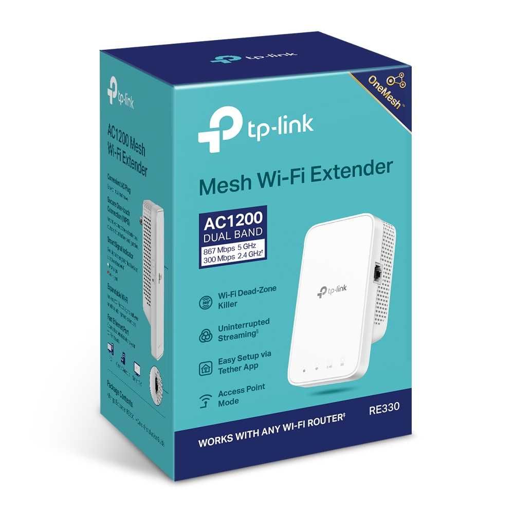 TP-Link RE330 AC1200 Mesh wifi усилитель репитер расширитель диапазона