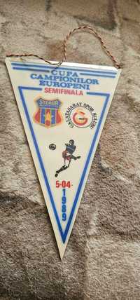 Fanion cupa campionilor europeni 1989 steaua galatasaray