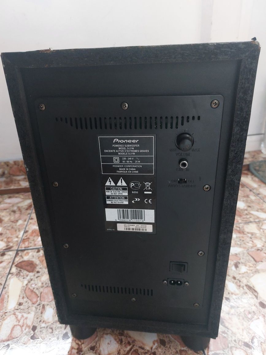 Subwoofer activ Pioneer S-21W 100w
