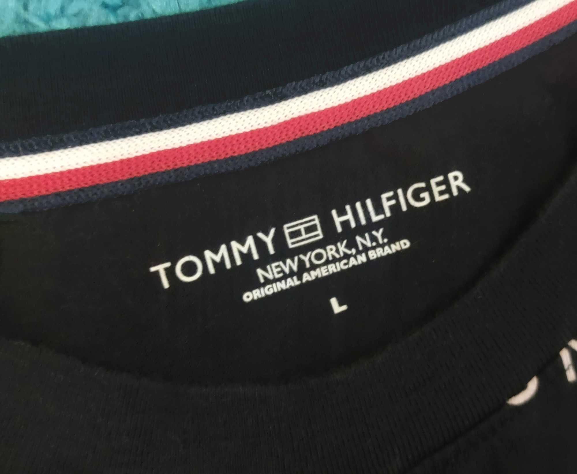 Tricou Tommy Hilfiger All-Over Navy Blue