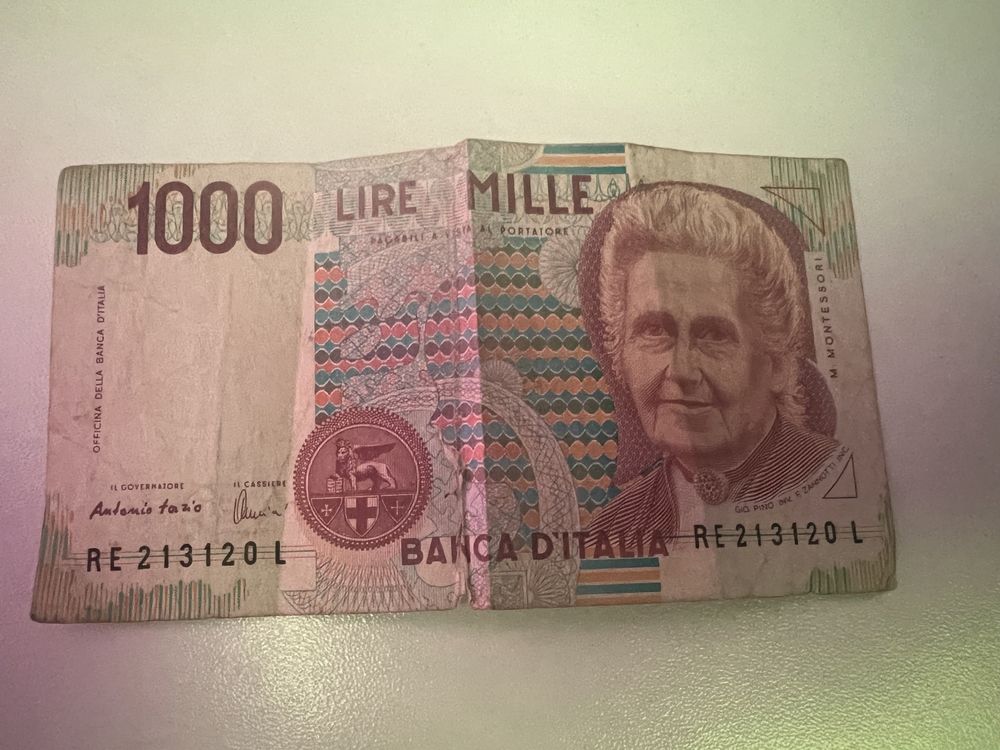 ITALIA 1000 Lire 1990 -Maria Montessori