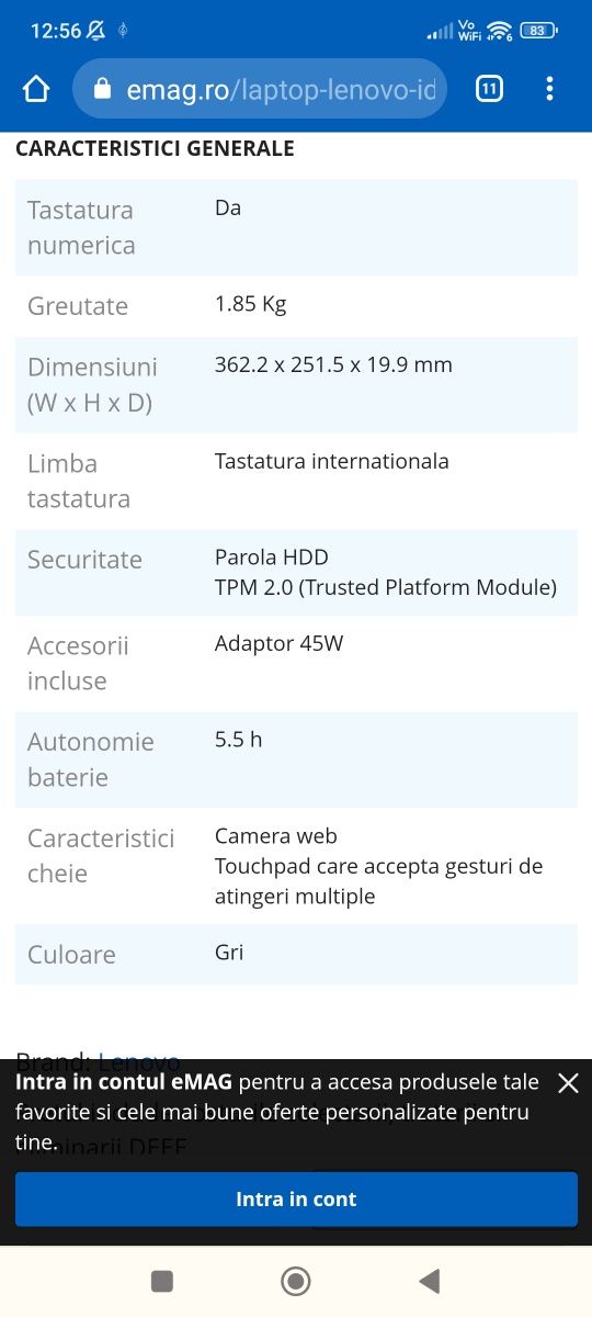 Lenovo IdeaPad S145-15IWL