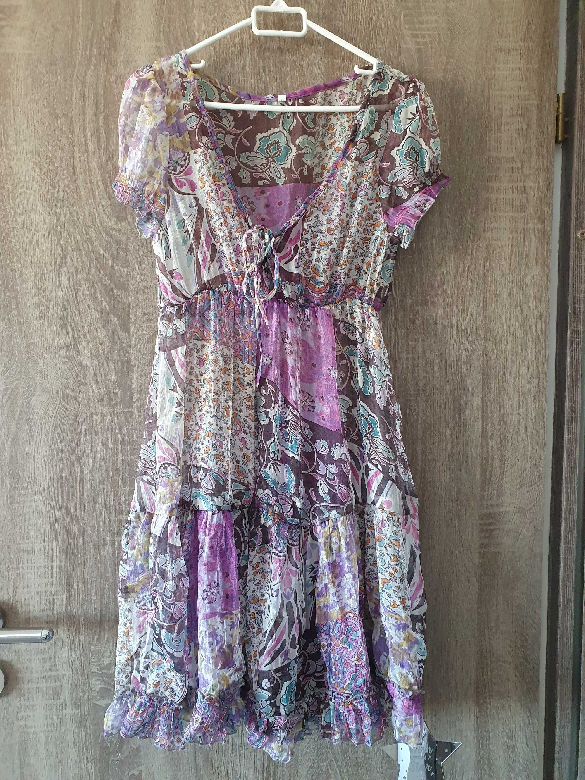 Rochie de plaja semitransparenta XS-S