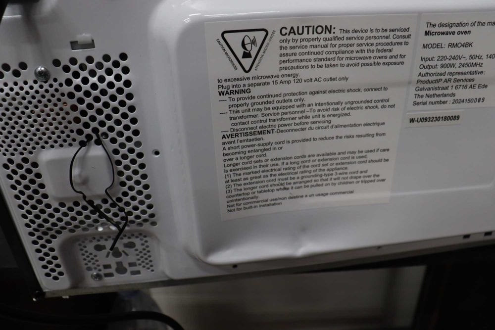 Микровълнова фурна Nostalgia RMO4BK Retro, 800W, 12 настройки, LED