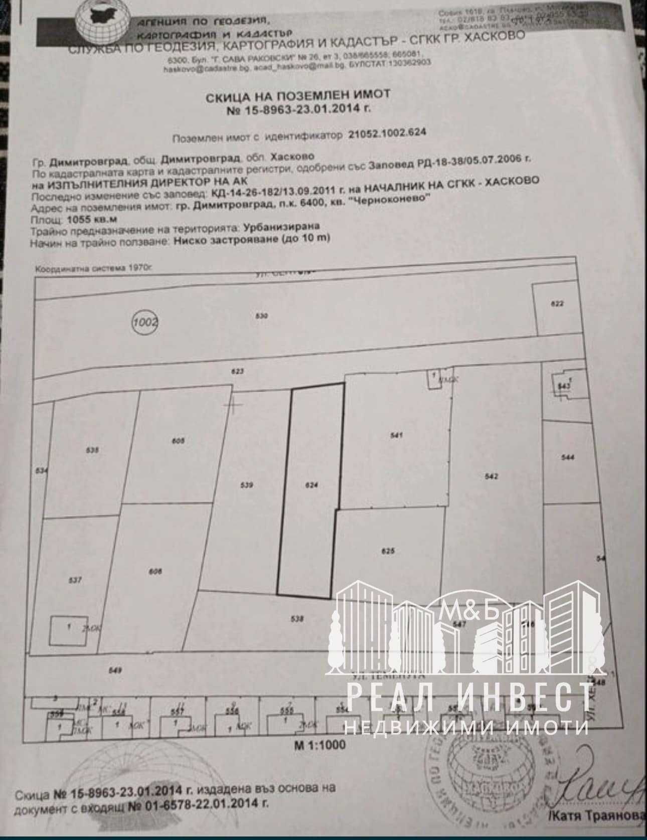 Продавам парцел в кв. Черноконево гр. Димитровград