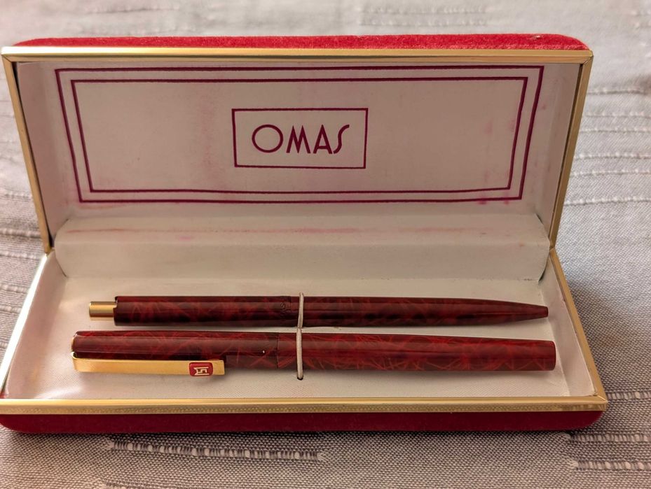 Pix Pelikan Silvexa 28, OMAS + Stilou, 150 lei setul