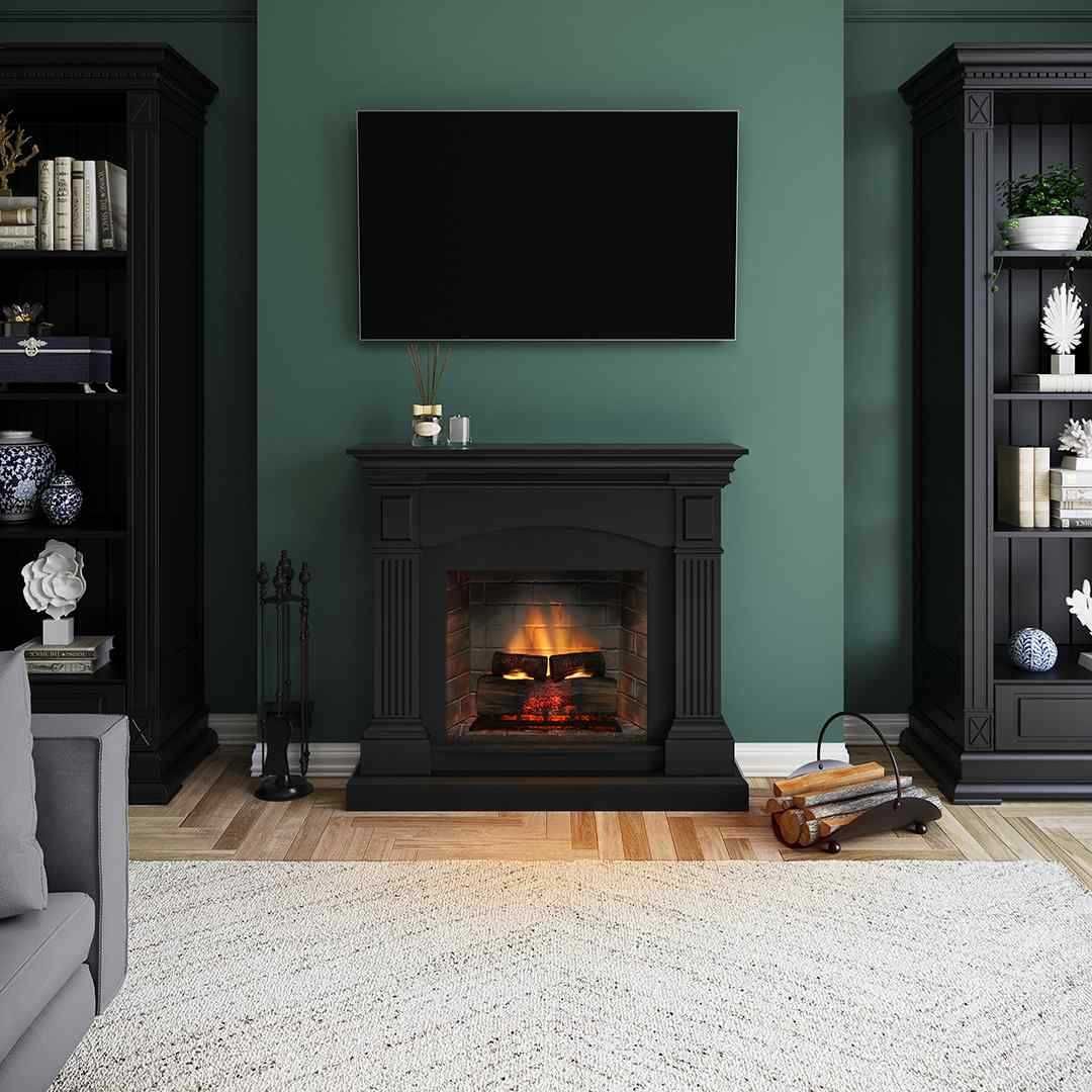 Semineu electric decorativ cu sunet integrat si caldura PowerFlame 2