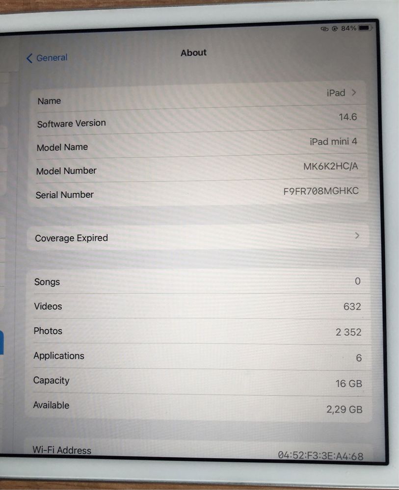 iPad mini 4 16GB