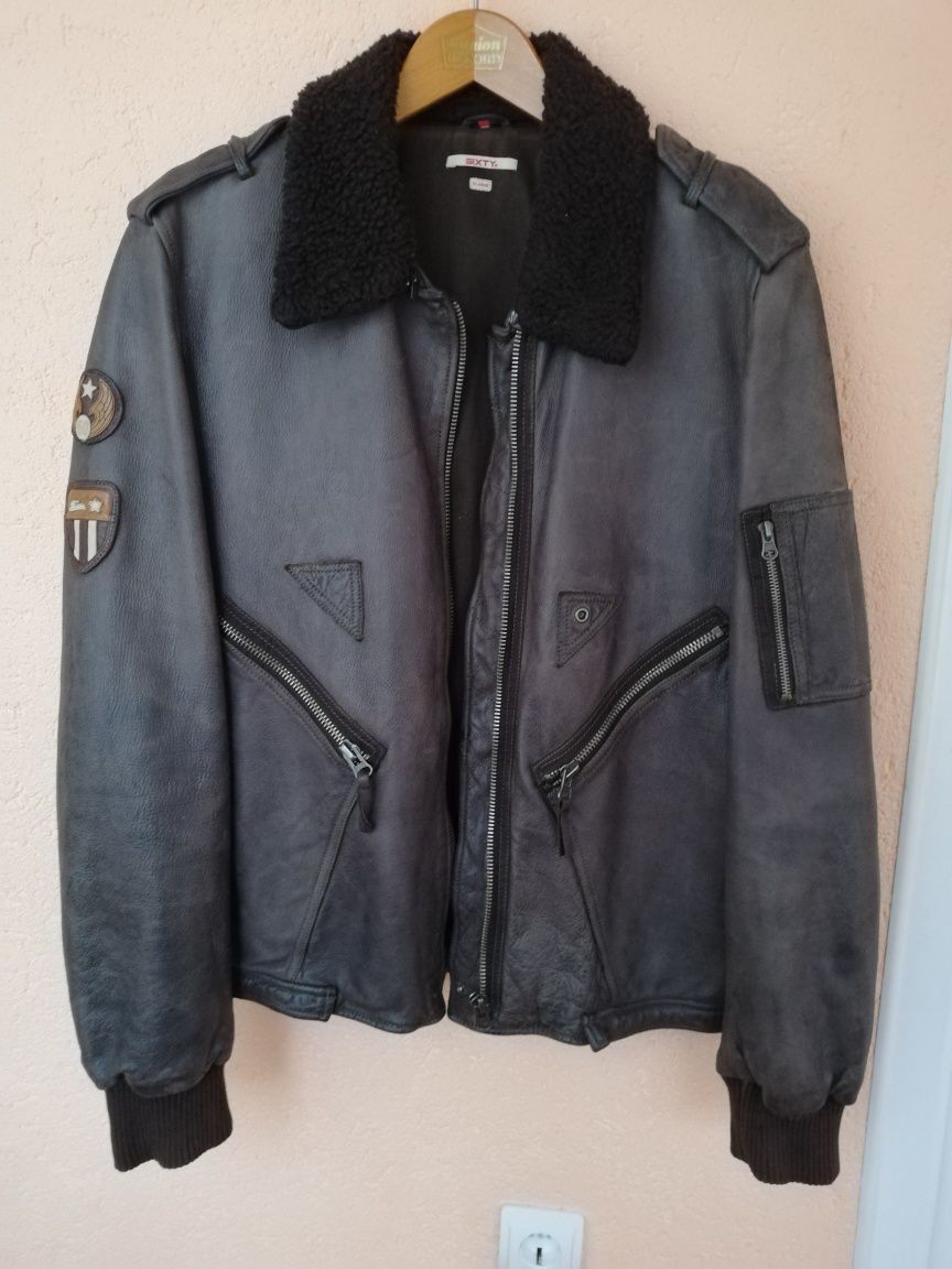 Geaca piele bărbați model Aviator Sixty Xl