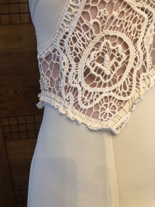 Rochie lunga insertii dantela, Jarlo