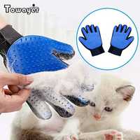 Новая перчатка для вычесывания шерсти у кошек собак шиншилл