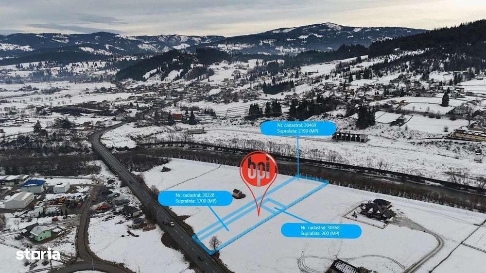 SE VINDE teren INTRAVILAN in Vatra Dornei, la iesirea spre Brosteni