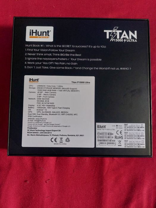 Smartphone iHunt P15000 Ultra
iHunt Titan P15000 Ultra Black
iHunt
-34