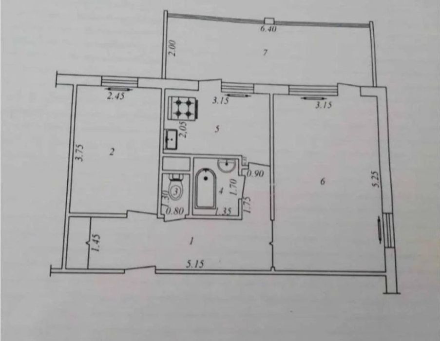 Продаётся 2 комнатная квартира Ахмад Югнаки!