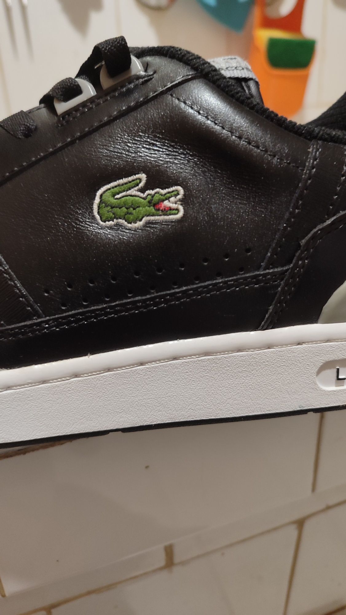 Мъжки обувки Lacoste естествена кожа  N:45/ 28.5см ,черни