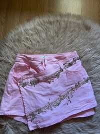 Пола - панталон в розов цвят