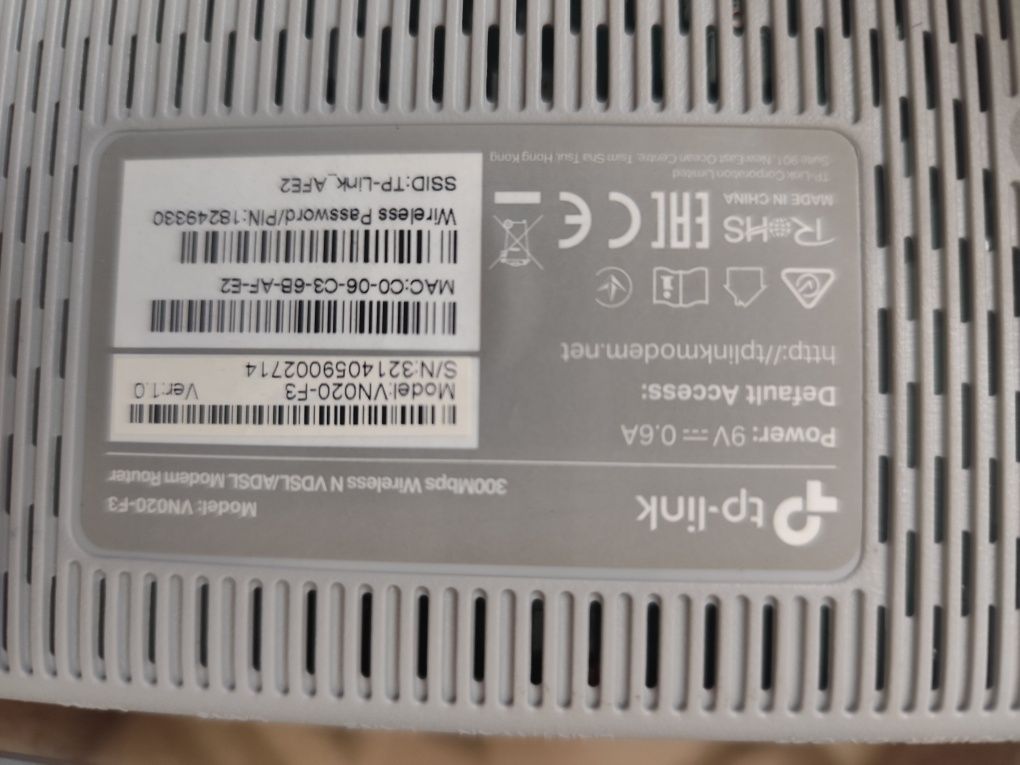 Tp- Link  модем  VN 020-F3 комплект  дёшево