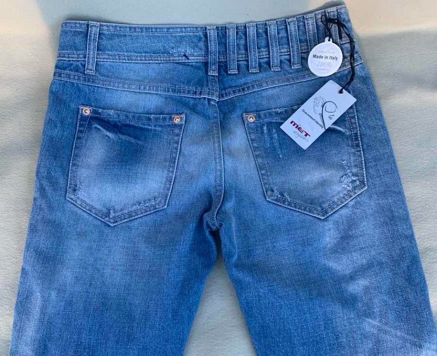 MET Pantaloni Jeans Chic Sexy Blue Boyfriend Conici Noi Oferta 1+1