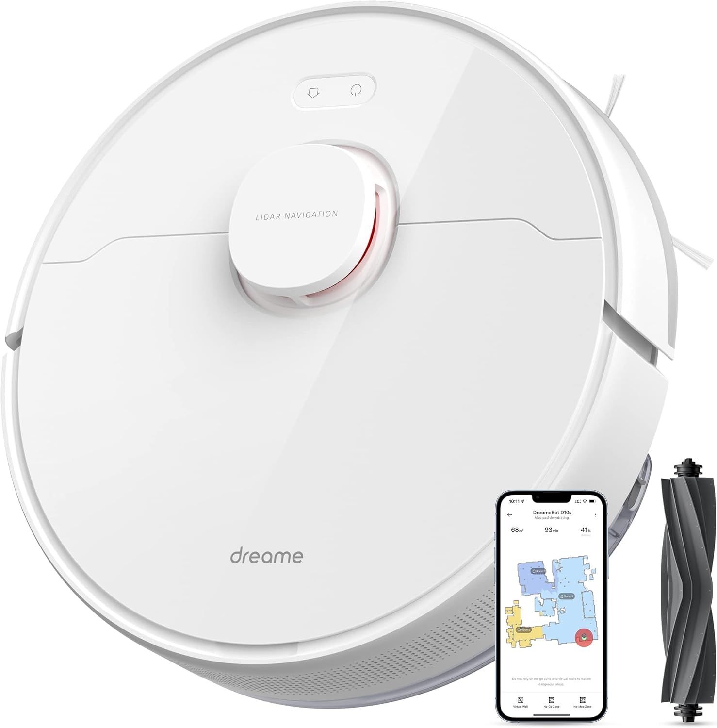 Robot de Aspirare Dreame D10s, aspirator si mop, 5200 mAh
