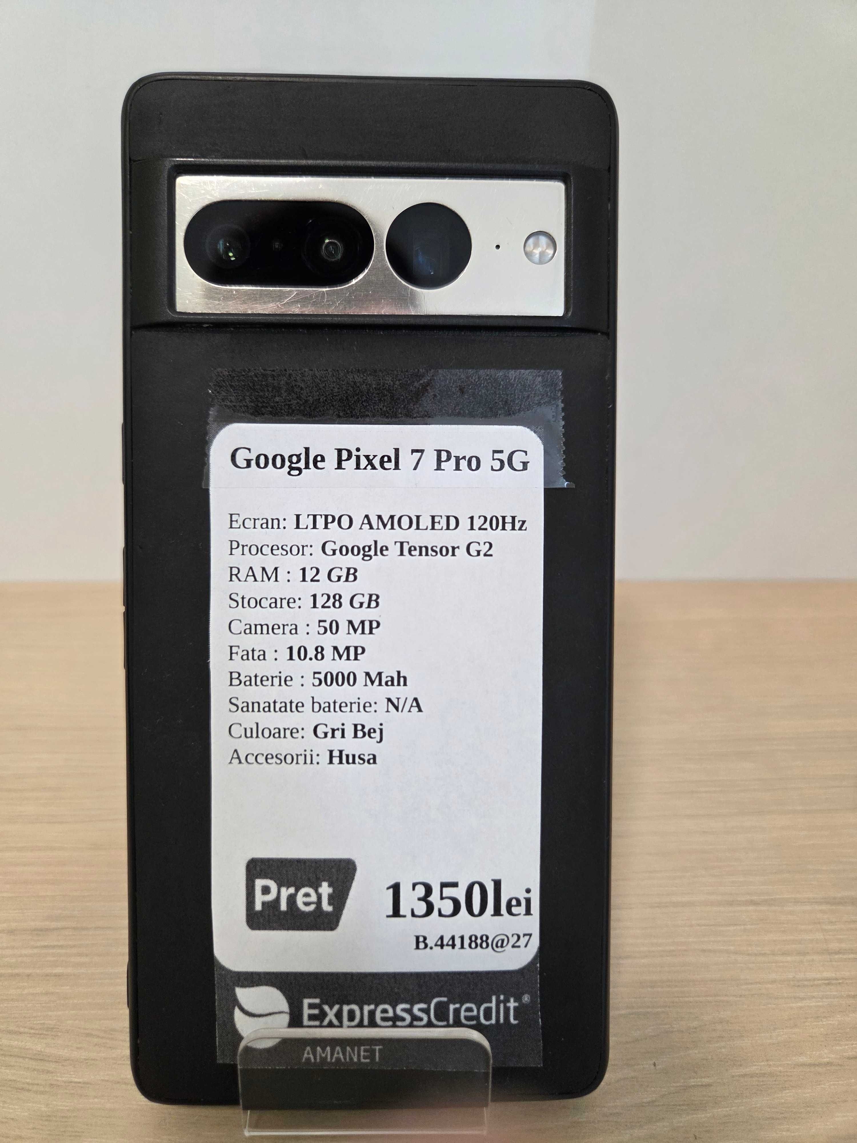 Google Pixel 7 Pro 5G (AG27 b.44188)-garantie 2 ani!