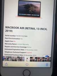Leptop Macbook Air Retina 13-inch  2019
