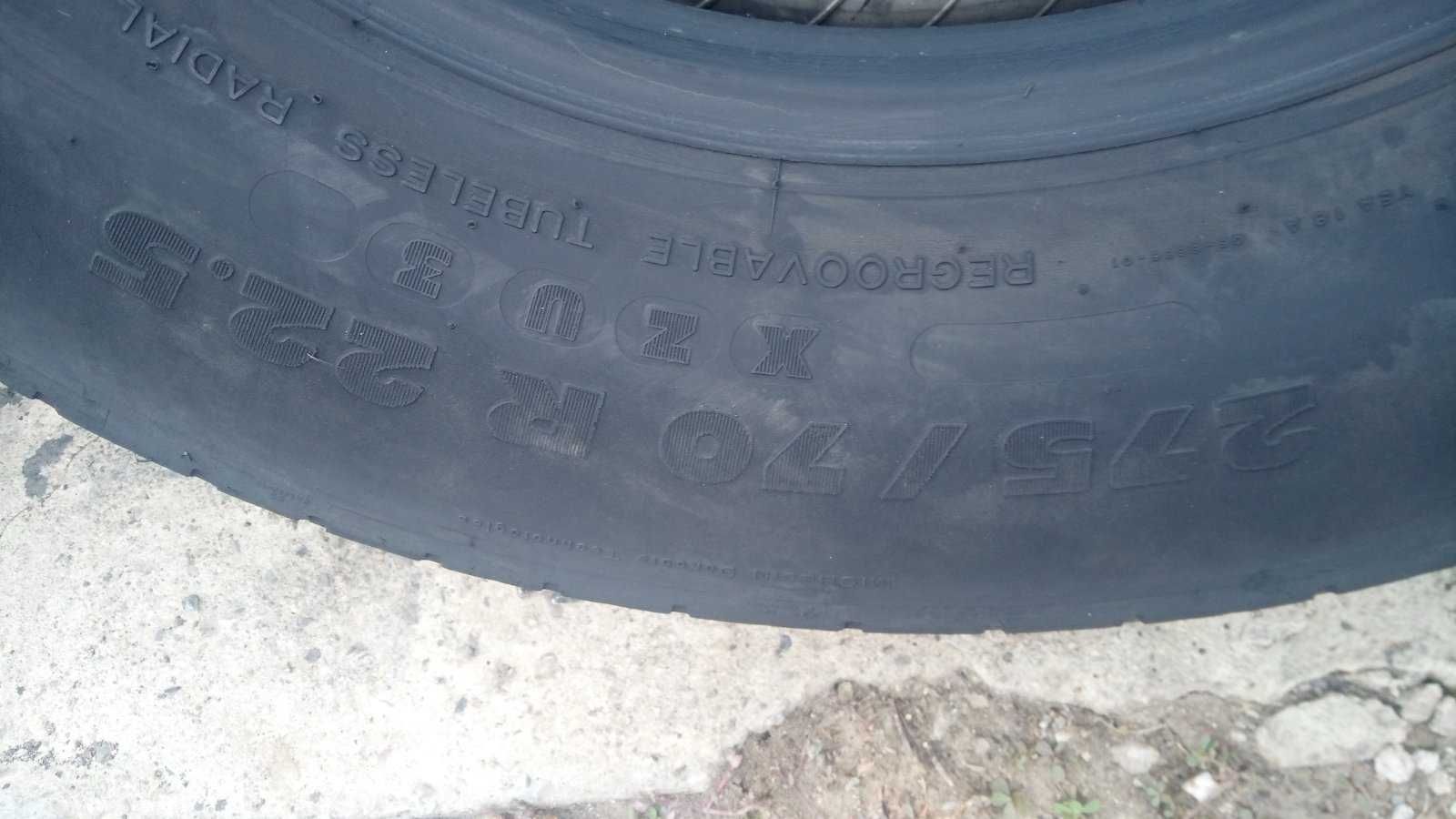 Гуми 275/70/22.5 ново зареждане