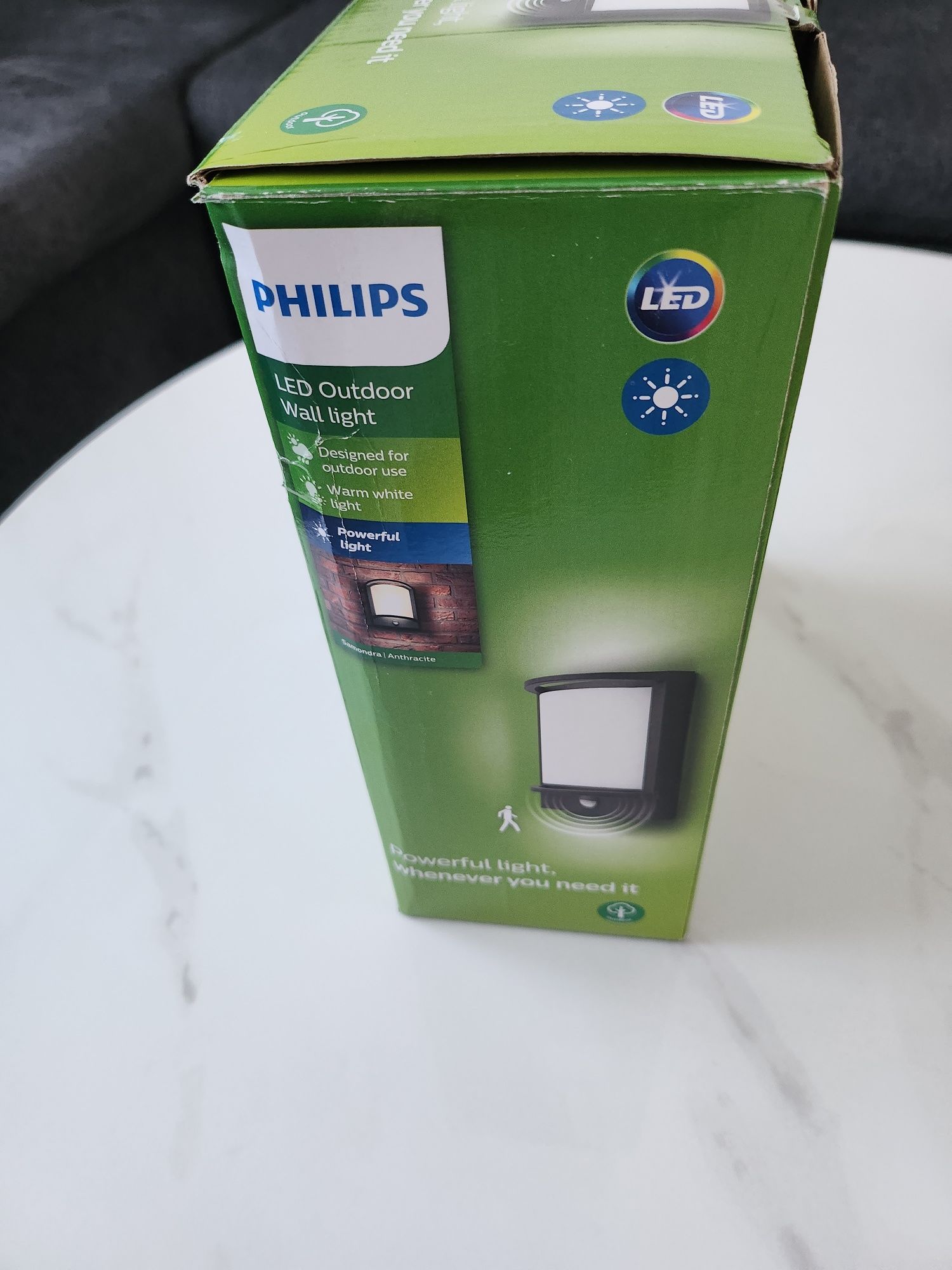 Lampa cu senzor de mișcare/Philips Outdoor Wall LED