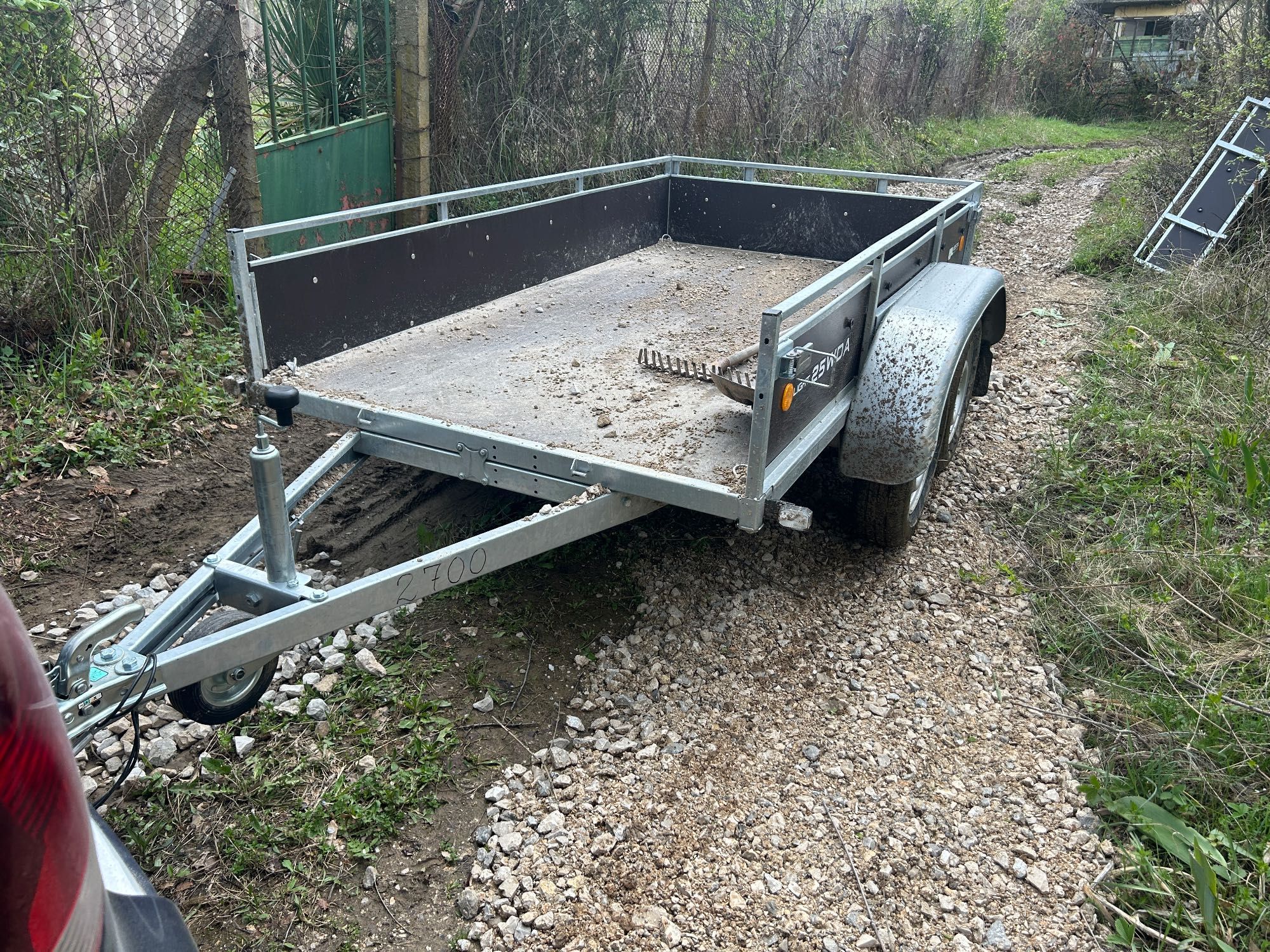 Транспорт с ремарке 2.5м х 1.35м