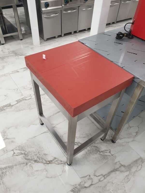 Butuc carne cu blat din polietilena 500x600x850mm