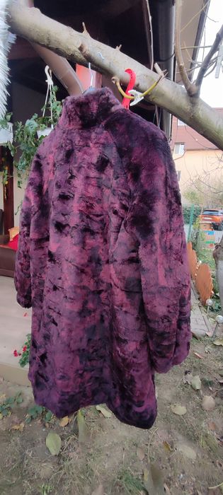 Blanita artificială noua, cu eticheta, trei sferturi, burgund-grena