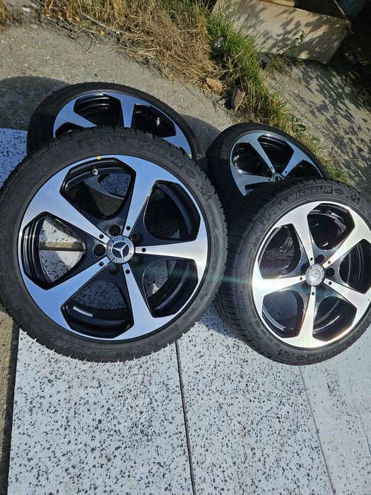 Jante mercedes noi R18 2 latimi night paket bicolor
