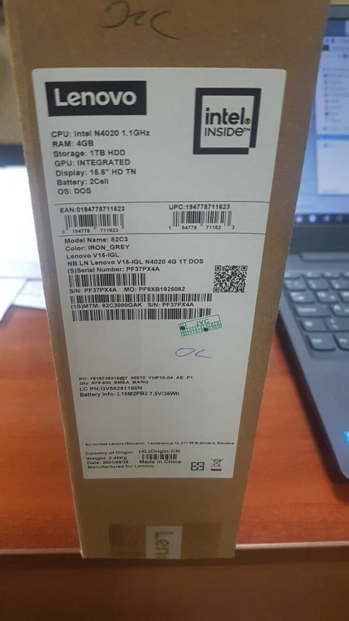 Noutbuk Lenovo holati yangi