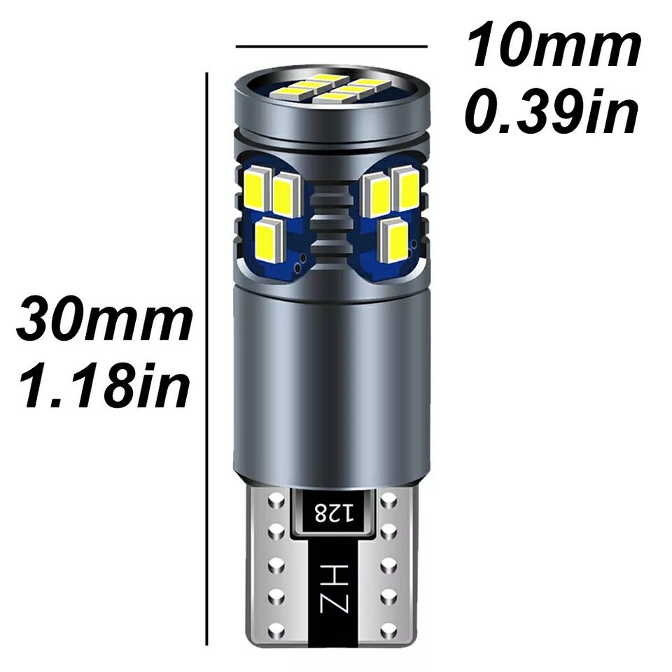 Bec Led Cree T10-W5W Can-bus (Lumină Alb-Rece) 360°