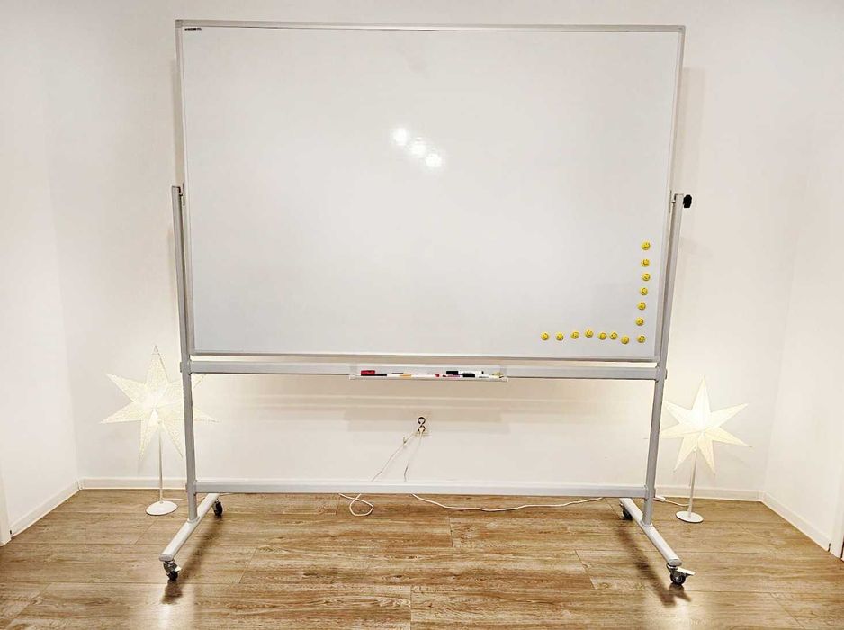 TABLA MAGNETICA doua fete de scris - Whiteboard mobil 120x180 cm