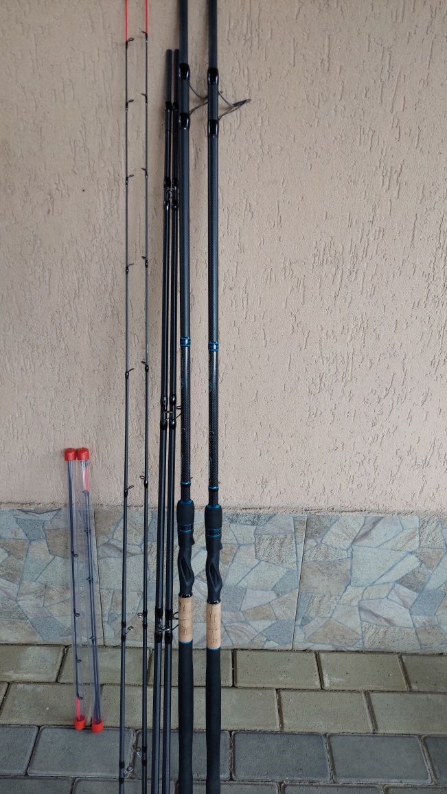 2 Lansete feeder fl strategist super distance 3.90m/ 180g