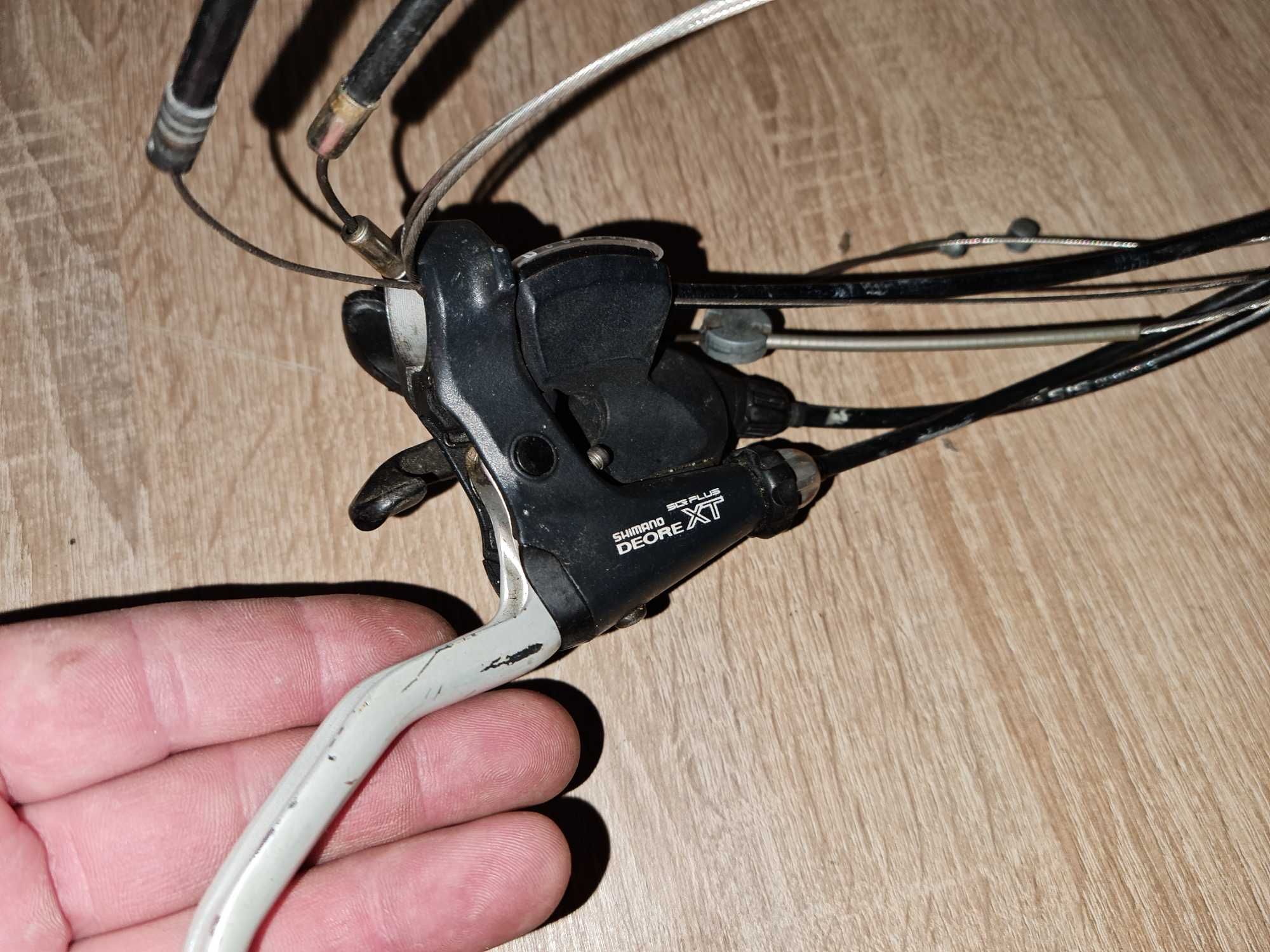 manete frana+schimbatoare shimano deore xt slr plus frane 3x8