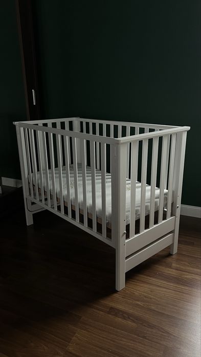 Pat cosleeping Azzurra cu somiera antireflux si saltea de cocos