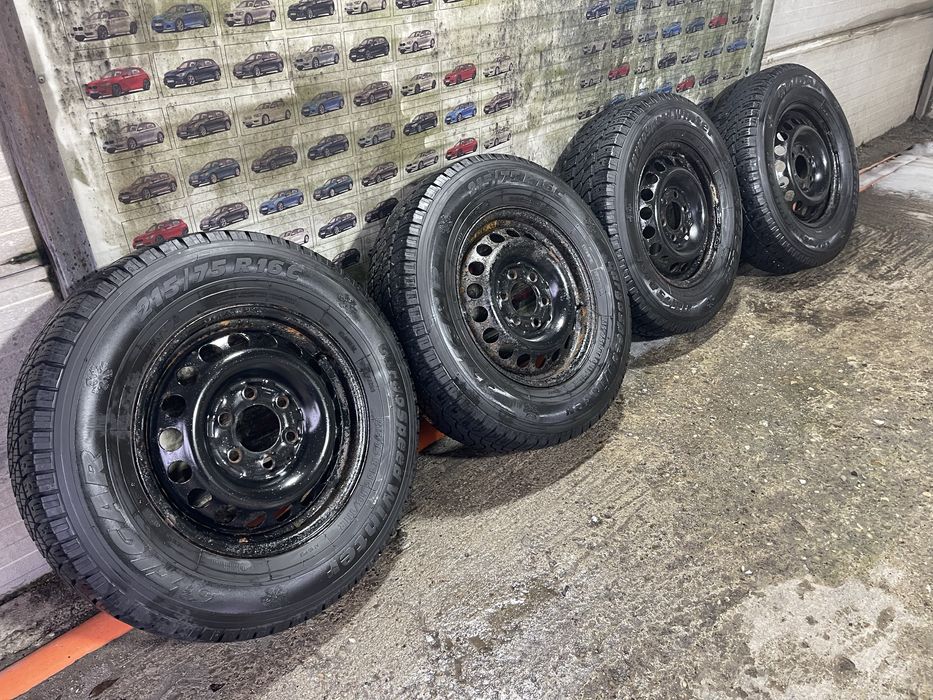 Jante Mercedes Sprinter de otel( 6 gauri)cu anvelope  iarna